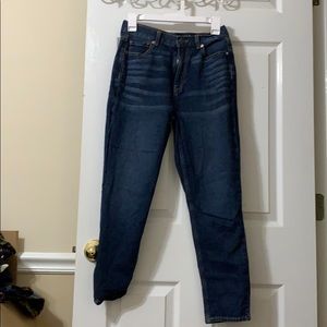 Mom jean size is 2 short